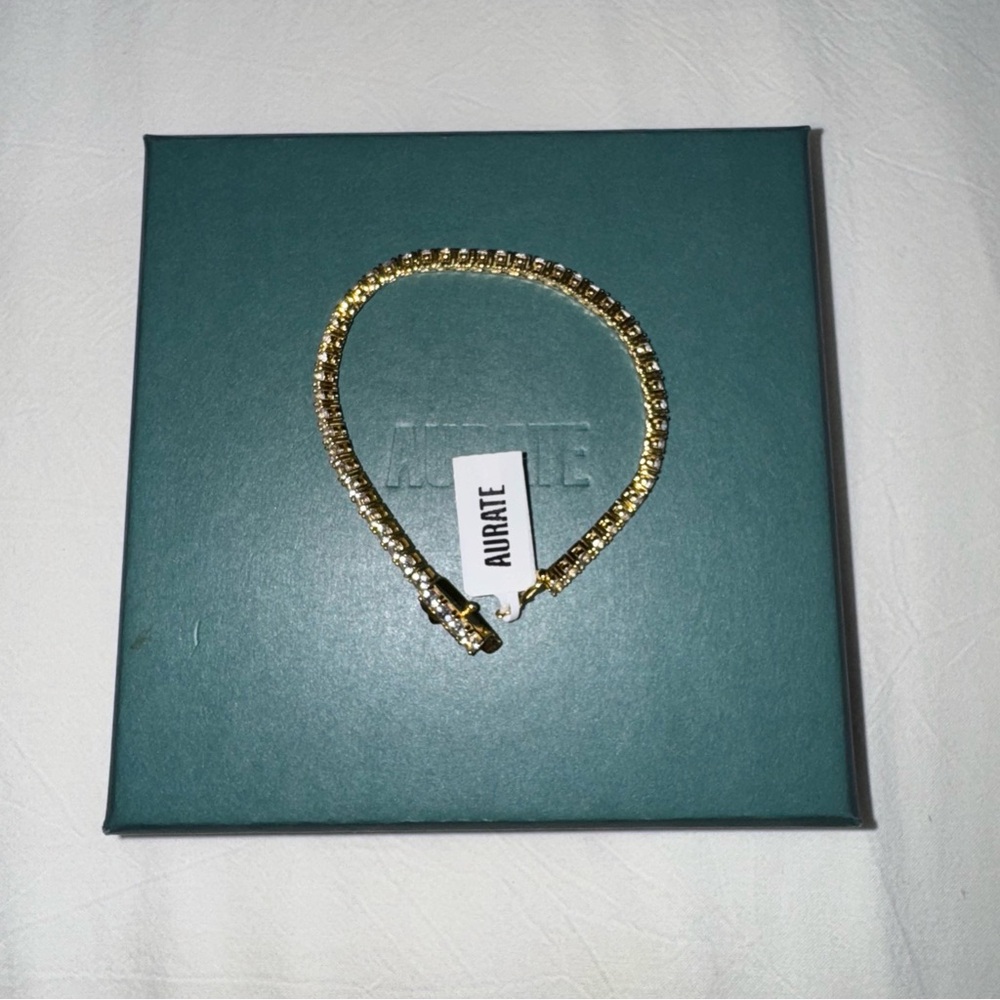 Aurate Gold Tennis Bracelet